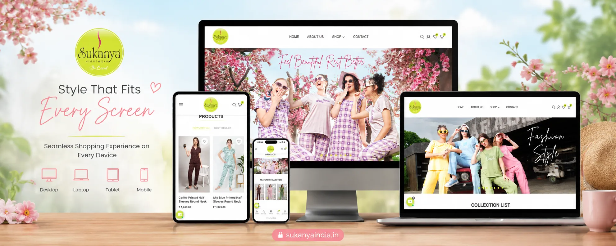 Responsive Fashion Ecommerce Website Design